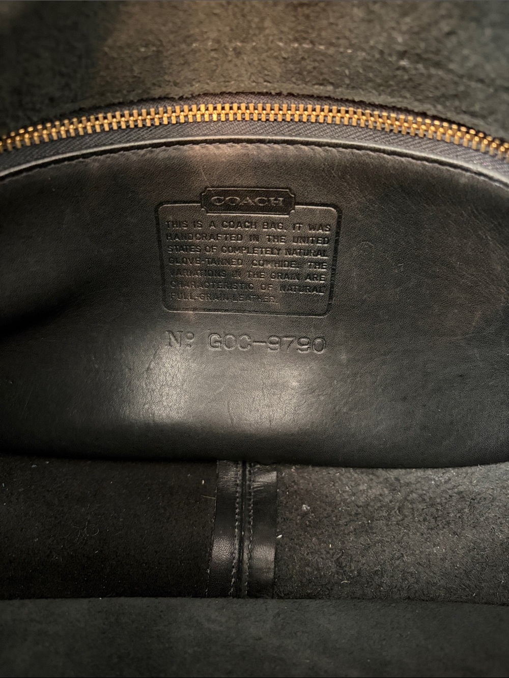 Coach Classic Black Leather Crossbody Shoulder Bag - Picture 9 of 11